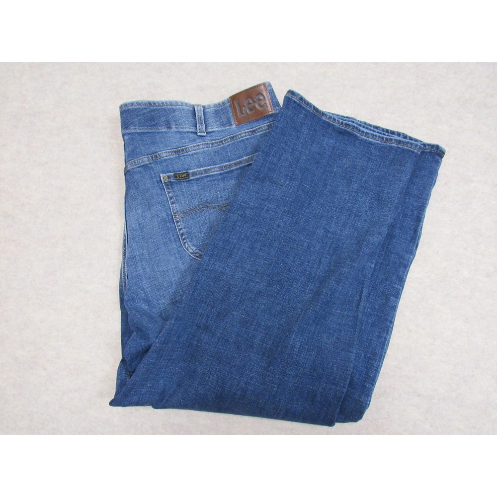 Lee Extreme Motion MVP Relaxed Fit Straight Leg Jeans Blue 50x30 NWT